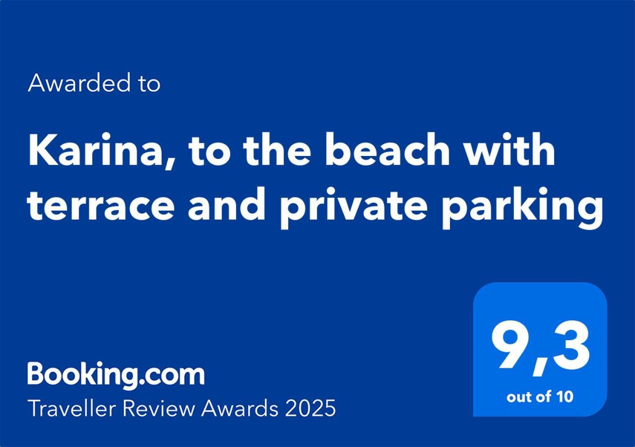 Karina, To The Beach With Terrace And Private Parking 萨沃纳 外观 照片